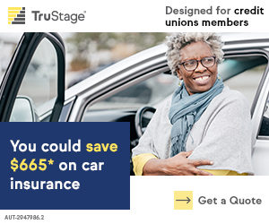 You could save $665* on car insurance.  Get a quote. TruStage Insurance Agency