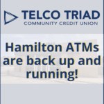 5/4/24 - Hamilton branch ATMs back up and running!
